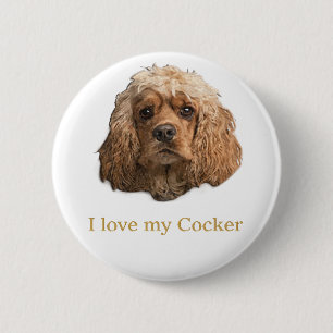 Cocker Spaniel Button