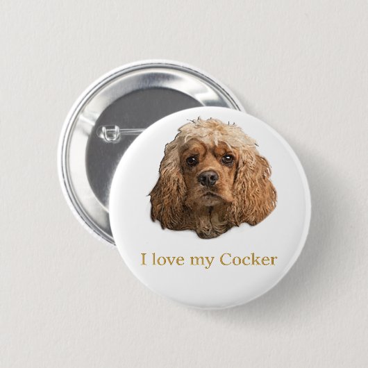 Cocker Spaniel Button (Vorne & Hinten)