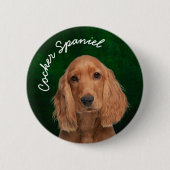 Cocker Spaniel Button (Vorderseite)