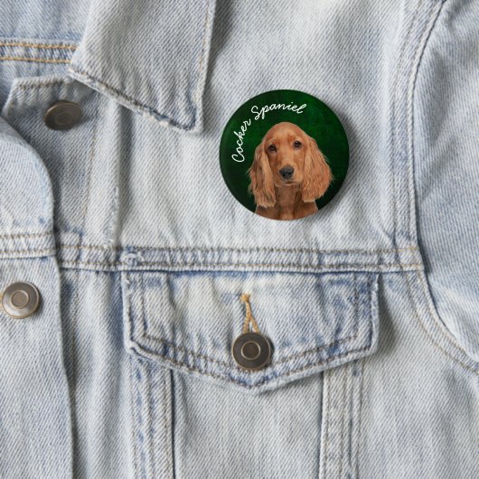 Cocker Spaniel Button (Beispiel)
