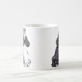Cocker Spaniel BW Parti Kaffeetasse (Mittel)
