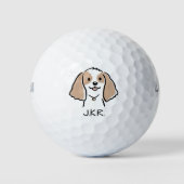Cocker Spaniel Cartoon Dog Golfball (Vorderseite)