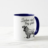 Cocker Spaniel Cartoon mit Funny Pet Joke Tasse (VorderseiteRechts)