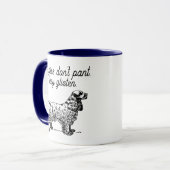 Cocker Spaniel Cartoon mit Funny Pet Joke Tasse (Vorderseite Links)