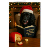 Cocker spaniel 'Cheese Tax' Christmas card (Vorne)