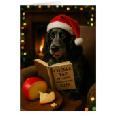 Cocker spaniel 'Cheese Tax' Christmas card (Vorne)