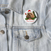 Cocker spaniel Christmas Button (Beispiel)