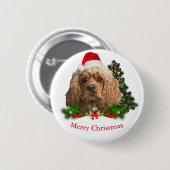 Cocker spaniel Christmas Buttons (Vorne & Hinten)