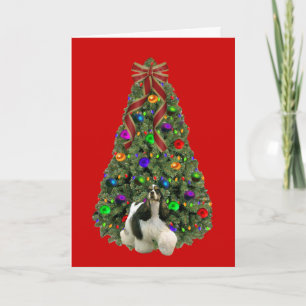 Cocker Spaniel Christmas Card Tree 2 Feiertagskarte