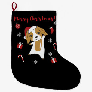 Cocker Spaniel Christmas Dog Winter Animals Dogs Großer Weihnachtsstrumpf