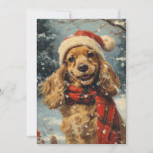 Cocker Spaniel Christmas Feiertagskarte (Vorderseite)