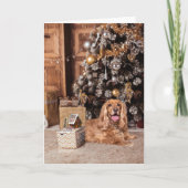Cocker Spaniel Christmas Feiertagskarte (Vorderseite)