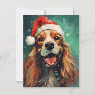Cocker Spaniel Christmas Feiertagskarte