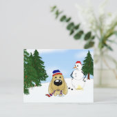 Cocker Spaniel Christmas Feiertagspostkarte (Stehend Vorderseite)