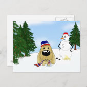 Cocker Spaniel Christmas Feiertagspostkarte (Vorne/Hinten)