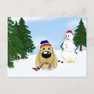 Cocker Spaniel Christmas Feiertagspostkarte
