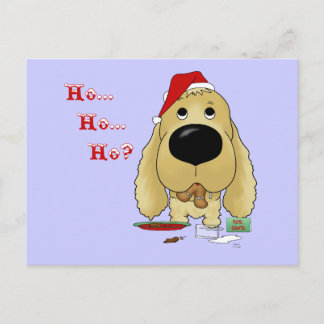 Cocker Spaniel Christmas Feiertagspostkarte