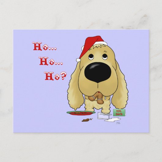 Cocker Spaniel Christmas Feiertagspostkarte (Vorderseite)