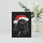 Cocker Spaniel Christmas Feiertagspostkarte (Stehend Vorderseite)