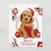 Cocker Spaniel Christmas Feiertagspostkarte (Vorne/Hinten)