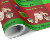 Cocker Spaniel Christmas Geschenkpapier (Rolleneckpunkt)