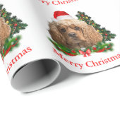 Cocker Spaniel Christmas Geschenkpapier (Rolleneckpunkt)