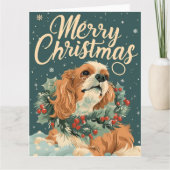 Cocker Spaniel Christmas Karte (Vorderseite)