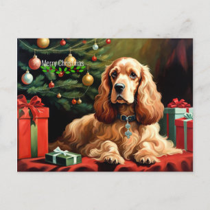 Cocker Spaniel Christmas Postkarte