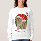 Cocker Spaniel Christmas Sweatshirt (Vorderseite)
