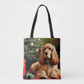 Cocker Spaniel Christmas Tasche (Vorderseite)