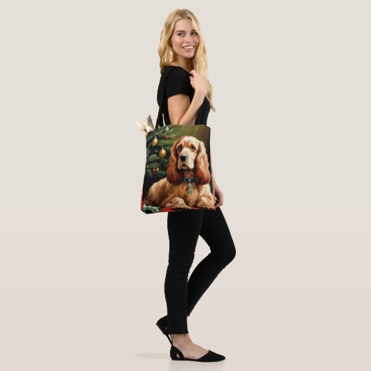 Cocker Spaniel Christmas Tasche (Am Model)
