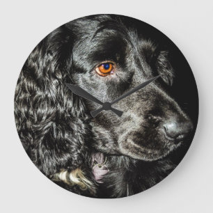 Cocker Spaniel Clock Große Wanduhr
