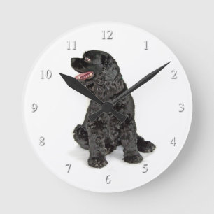 Cocker Spaniel Clock Runde Wanduhr