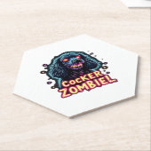 Cocker Spaniel Cockie Zombie Dog Halloween Essenti Untersetzer (angewinkelt)