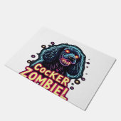 Cocker Spaniel Cockie Zombie Hund Halloween Essent Fußmatte (Schrägansicht)
