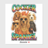 Cocker Spaniel Copy Aufkleber (Blatt)