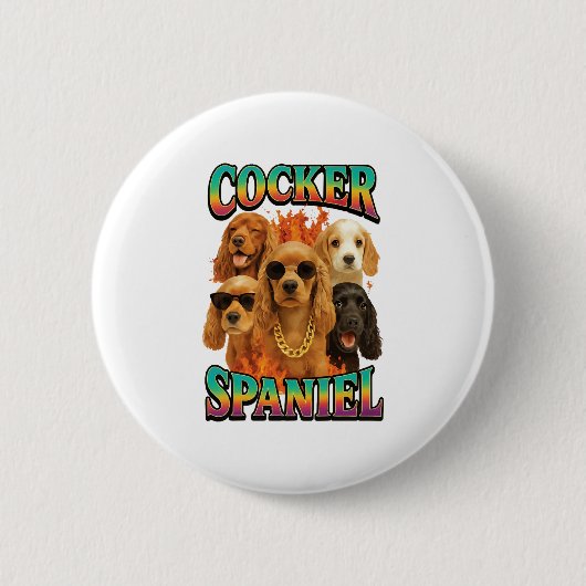 Cocker Spaniel Copy Button (Vorderseite)