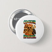 Cocker Spaniel Copy Button (Vorne & Hinten)