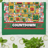 Cocker Spaniel Countdown Weihnachtskalender Geschirrtuch (Gefaltet)