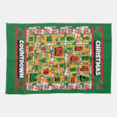 Cocker Spaniel Countdown Weihnachtskalender Geschirrtuch (Horizontal)