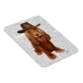 Cocker Spaniel Cowboy 2 Magnet (Rechte Seite)