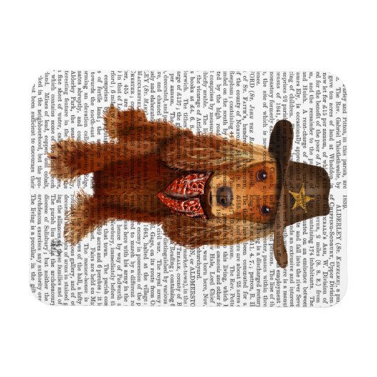 Cocker Spaniel Cowboy 2 Magnet (Horizontal)