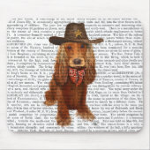 Cocker Spaniel Cowboy 2 Mousepad (Vorne)