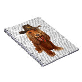 Cocker Spaniel Cowboy 2 Notizblock (Rechte Seite)