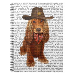 Cocker Spaniel Cowboy 2 Notizblock
