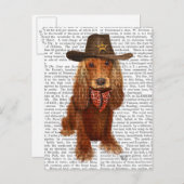 Cocker Spaniel Cowboy 2 Postkarte (Vorne/Hinten)