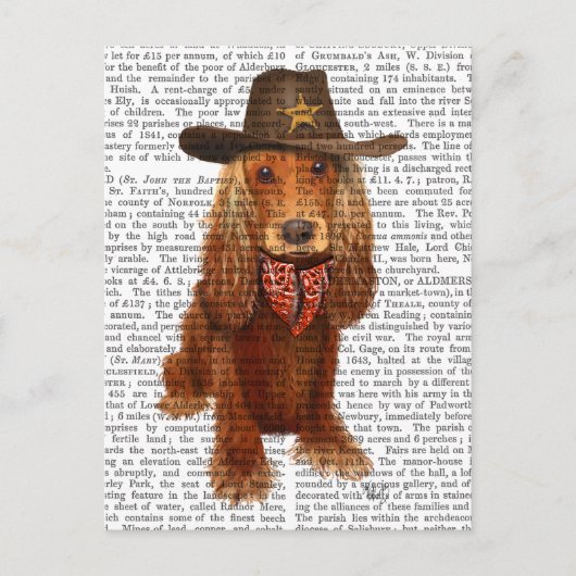 Cocker Spaniel Cowboy 2 Postkarte (Vorderseite)