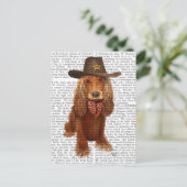 Cocker Spaniel Cowboy 2 Postkarte (Stehend Vorderseite)