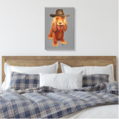 Cocker Spaniel Cowboy Leinwanddruck (Insitu (Schlafzimmer))