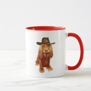 Cocker Spaniel Cowboy Tasse